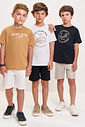 Camiseta Infantil Pacific Ocean Club em Meia Malha Belga