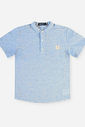 Conjunto Menino Camisa Alfaiataria Listrada e Bermuda Marinho