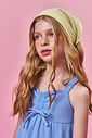 Vestido Infantil Menina Azul com Glitter em Moletinho Waffle