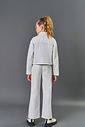 Calça Infantil Menina Wide Leg Sarja Natural CTV
