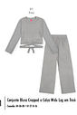 Conjunto em Tricot Infantil Menina com Amarração Beli.me