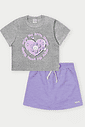 CONJ BLUSA E SHORTS/SAIA MESCLA M/LL AMETISTA