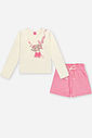 Conjunto Infantil Menina em Moletom Bear Love Beli.me