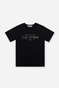 Camiseta Infantil Menino Play All Day em Meia Malha Preta