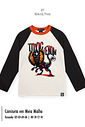 Camiseta Raglan Manga Longa Menino Dilophosaurus Kippos