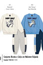 Conjunto Felpado Bebê Menino Baby Wolf Kippos