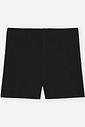 Short Infantil Menina em Canelado Glow Básico Preto