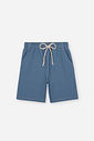 Conjunto Infantil Camiseta Texturizada e Bermuda Denim