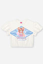 Conjunto Infantil Cheerleader com Shorts em Moletinho Waffle – Conjunto Menina Cinti NATURAL/AZ PROVENCE