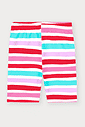 Conjunto Infantil Menina Unicórnio Listrado Vermelho Abrange