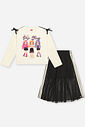 Conjunto Infantil Menina Trio Pop Star com Tule Beli.me
