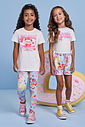 Conjunto Infantil Blusa Ursinho e Legging Frutinhas Porcelana