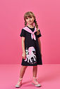 Vestido Infantil em Meia Malha com Unicórnio – Vestido Menina Verão com Glitter PRETO