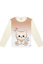 Blusa Gatinho Natural Abrange