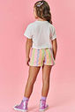 CONJ BLUSA E SHORTS NATURAL/LJ NEON