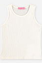 Regata Infantil Menina Canelada Glow Básica Natural