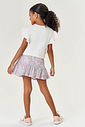 CONJ BLUSA E SAIA/SHORTS NATURAL/BRANCO