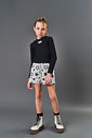 Conjunto Infantil Menina Estrelas Preto CTV