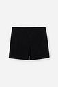 Shorts Infantil Básico em Cotton com Algodão – Short Menina Verão com Elastano PRETO