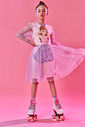 Vestido Pinkmood Com Saia Em Tule Lilás CTV