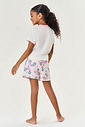 PIJAMA BLUSA E SHORTS LL CINTI/OFF WHITE