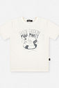 Conjunto Menino Camiseta Shark Pool Party e Bermuda Grafite