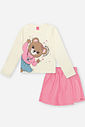Conjunto Infantil Menina Ursa Best Days Forever Beli.me