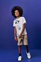 Camiseta Menino Menino Capivara Skater Natural