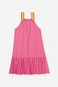 Saída de Praia Infantil em Malha UV Neon – Vestido Praia Menina Verão Neon ROSA NEON FORTE
