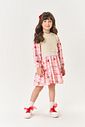 Vestido Infantil Menina Com Colete Rosa Mundo Cinti