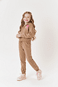Conjunto Infantil Menina Jaqueta E Calça Com Strass Bege Mundo Cinti Conjunto Infantil Menina Jaqueta E Calça Com Strass Bege Mundo Cinti