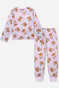Pijama Infantil com Blusa e Calça em Malha Suede – Pijama Menina de Cachorrinho LILAS BRUMA