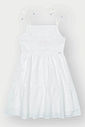 Vestido Menina em Laise Floral Branco Mundo Cinti