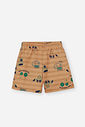 Conjunto Bebê Menino Regata e Bermuda Fazendinha Bege
