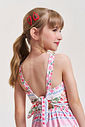 Vestido Infantil em New Stretch Estampado – Vestido Menina Verão com Etiqueta com Essência ROSA IOGURTE