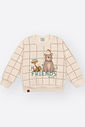 Conjunto Infantil Moletom Linho com Estampa Ursinho – Look Quentinho de Inverno para Bebês