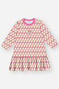 Vestido Bebê Menina Corações Bege Mundo Cinti