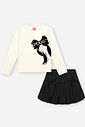 Conjunto Infantil Menina Laço Bordado Mundo Cinti