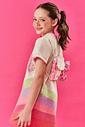 Vestido Infantil Menina Com Bolsa De Borboleta Off White Cinti