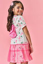 Vestido Infantil Menina Tutti-Frutti Com Bolsa Rosa Mundo Cinti