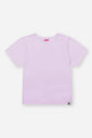 Blusa Infantil Básica em Cotton – Camiseta Menina Manga Curta Verão LILAS BRUMA