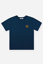 Conjunto Infantil Menino Camiseta e Bermuda Estampa Savana Marinho