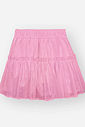 Saia Shorts Infantil com Tule Foil – Saia Menina Verão com Shorts Interno ROSA BARBIE