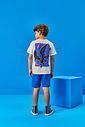 CONJ CAMISETA E BERMUDA NATURAL/AZ OLYMPIAN