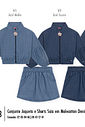Conjunto Menina Ursa BEAUTY EVERYDAY Jeans Mundo Cinti