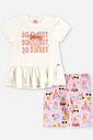 Conjunto Infantil Blusa Alongada e Ciclista de Sorvetes