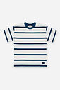 Conjunto Menino Camiseta Listrada e Bermuda Comfy Marinho
