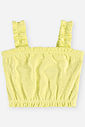 Conjunto Infantil Menina Cropped com Strass e Short Lemon