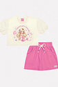 CONJ BLUSA E SHORTS/SAIA NATURAL/ROSA CINTI