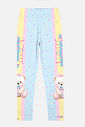 Legging Infantil Menina Total Print Azul Mundo Cinti